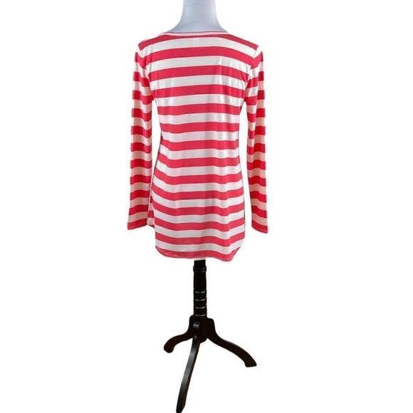 NWT LuLaRoe Pink And White Stripe Lynnae Top, Size S, NWT - Picture 4 of 8